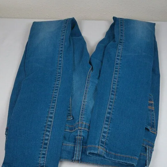 Mudd Junior Women Blue Denim FLX Stretch Skinny Medium Wash Jeans Size 3 Pockets - Picture 7 of 10